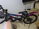 百士盾儿童自行车山地单车6-16岁以上学生减震双碟刹越野中小男女孩赛车 奢华版7速【辐条轮】炫彩蓝 22寸丨适身高135-155丨 实拍图