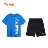 安踏儿童套装男童跑步速干衣2024夏装短袖短裤运动两件套A352425709 实拍图