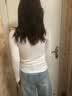 真维斯（Jeanswest）针织女圆领长袖打底衫女春夏内搭洋气修身显瘦外穿白色均码 实拍图