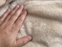京东京造撸猫毯 400g法兰绒空调毯简约纯色毯沙发午睡盖毯蛋黄酱100x140cm 实拍图