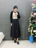 回力女鞋棉鞋女秋夏季加绒2025新款毛毛鞋外穿一脚蹬孕妇豆豆鞋子女 黑色 37 (235mm) 实拍图