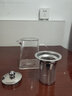 八玺（BAXI）耐高温泡茶壶大容量茶具套装过滤加厚煮茶壶烧水壶玻璃壶电陶炉 350ml（适合1-2人） 加厚四方花茶壶（可冰茶可煮茶） 实拍图