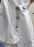 DESSO唐狮集团短袖T恤男夏季半袖翻领POLO商务休闲纯色保罗衫半截袖工 A126-1-K213白色 XL（125-140斤） 实拍图