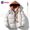 NASA GISS 连帽棉衣男士秋冬棉服男情侣外套加厚保暖青少年棉袄 杏色 3XL  实拍图