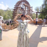 舒芳蝶（shufangdie）新中式盘扣连衣裙套装裙子夏装2025新款女装高腰甜美学生少女上衣 水墨丹青新中式套装 M 实拍图