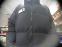 黑盒白美式潮牌立领印花棉服男装冬季棉袄加厚保暖面包服情侣棉衣男外套 SRDD-W233黑色 M 【建议80-120斤】 实拍图