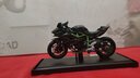 美驰图1:18 摩托车 模型 机车川崎h2r模型 玩具 仿真 跑车男生礼物 川崎H2R黑色 实拍图