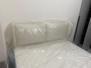 森木驰新款超薄软包床头板生态皮实木简约现代18米 床头单买 床头软包 米白色优质猫爪皮易擦净烘干实木 适用1.8米宽度床打开即用占地6cm 实拍图