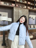 真维斯女装外套2025冬季新款时尚韩版立领上衣女厚款宽松棉服百搭衣LE 冰蓝8650 L 165/88A 实拍图