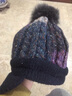 卡蒙（Kenmont）发热抗菌毛线帽贝雷帽子女冬天韩版针织帽百搭后托帽狐狸毛球9416 藏青色 均码  58cm 实拍图