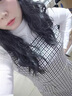 皮尔卡丹（pierre cardin）小香风连衣裙女2025秋冬新款气质显瘦背带套装裙子大码显瘦马甲裙 黑裙子+贈打底衫 L 【建议100-115斤】 实拍图