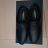 老人头（LAORENTOU）皮鞋男头层牛皮套脚商务休闲鞋驾车鞋豆豆懒人男鞋 A30305 黑 37  实拍图
