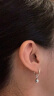 潘多拉（PANDORA）[618]蓝色蝴蝶环形耳环珐琅工艺春季浪漫时尚个性生日礼物 蓝色蝴蝶环形耳环 均码 晒单实拍图