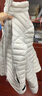 迪卡侬（DECATHLON）短款羽绒服轻薄薄外套户外运动保暖内胆排骨羽绒服TREK100 女款-珍珠白-立领 S 实拍图
