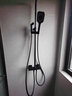 箭牌（ARROW）恒温花洒全套大顶喷洗浴洗澡淋浴喷头升降式多功能喷枪莲蓬头套装 雅黑平板恒温花洒34126HMB 实拍图
