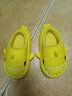 LATE TIME儿童棉拖鞋秋冬女童室内静音防水防滑棉拖鞋家居亲子宝宝鲨鱼棉鞋 黄色 内长15cm 【150】适合脚长约14cm 实拍图
