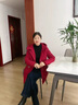 俞兆林妈妈冬装羽绒服中长款2025新款中老年人棉衣服大码外套奶奶棉袄女 1916-红色【棉服】  加厚 XL 【建议105-120斤】 实拍图