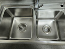埃菲亚厨房双槽洗菜盆下水管节省空间防臭下水器套装水槽洗菜池三通配件 110+140双槽套装+净水器接头 实拍图