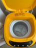 KWSK川崎婴儿全自动洗衣机小型迷你儿童洗衣机全自动家用波轮宝宝宿舍洗脱一体 洁净款（大麦黄）6斤 实拍图