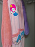 百菲浴巾可穿可裹男女童浴裙斗篷长袖吸水速干加绒款睡袍儿童浴衣浴袍 儿童美人鱼(小码)适合100-130cm 实拍图