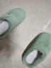 安尚芬棉拖鞋女居家新款卡通毛绒舒适保暖厚底防滑耐磨室内外情侣拖鞋男 绿色【卡通熊】 40-41 适合39-40 实拍图