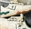 FILA FUSION斐乐潮牌KICK板鞋男鞋新款时尚休闲鞋踢板鞋潮 初雪白/暗绿-PC 39 实拍图