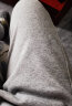 浪莎运动裤女春秋宽松束脚哈伦裤子2024新款小个子高腰显瘦休闲卫裤 黑色-冬季加绒款 XXL(136-150斤) 实拍图