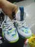 李宁热断码科比男童鞋2026新款春季儿童篮球鞋学生旋转防滑中大童运动鞋 白绿 31 实拍图