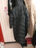 雅鹿羽绒服女长款修身新款加厚气质过膝长款AS 黑色-菱形格款 XL 170（120-135斤） 实拍图