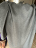 深呼吸DEEP BREATH女装翻领中长款过膝羊毛双面呢子大衣外套女A400619 灰 XS (1) 实拍图