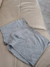 七匹狼高档男士内裤男平角裤纯棉中腰透气裤衩男生裤头底裤四角裤 (纯色)明筋款 4条 3XL (185) (建议160-180斤) 实拍图