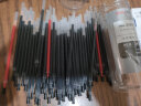得力(deli)全针管中性笔芯替芯 办公用品 大包装签字笔芯0.5mm 55黑3红2蓝DL-33551 实拍图