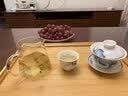 石茗堂景德镇手绘陶瓷功夫茶具套装青花整套家用办公茶杯送节日礼物贺礼 青花山水带杯垫16头 16件 实拍图