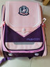 酷咖书包男孩小学生儿童双肩包女背包 轻便减负透气1-3-6年级大容量 深紫色（带独角兽挂件） 实拍图