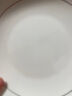 瓷秀源盘子菜盘家用骨瓷餐具组合陶瓷简约深盘饭盘套装金边碟子餐盘 饭盘4个装 8英寸 实拍图
