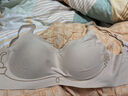 华歌尔蓝标小懒猫美拉德色系3D软支撑内衣无钢圈小胸聚拢收副乳文胸3502 (背钩款)奶茶色 M 实拍图
