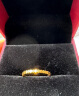 谢瑞麟（TSL） 黄金戒指女款蜂巢六角形5G足金素圈戒指指环YS507 11号圈口（1.45g 工费350元） 实拍图