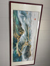 佳得雅新中式客厅装饰画沙发背景墙壁画字画山水画靠山图办公室风景挂画 万里长城A3 95*251cm宣纸锦绫+有机玻璃+胡桃色实木框（大气款） 实拍图