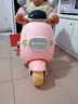洛欧辰儿童电动摩托车三轮车小男女孩宝宝电瓶车推车可坐人玩具车1234岁 新款 双驱莫兰迪粉+超大电瓶 实拍图