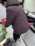 俞兆林（YUZHAOLIN）中老年女装妈妈冬装棉服棉衣夹棉格子外套大码女装老年人衣服棉袄 咖啡色 3XL （建议120-130斤） 实拍图
