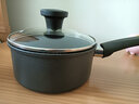 爱仕达（ASD） 奶锅不粘锅早餐煮泡面熬粥小奶锅宝宝儿童辅食锅厨房家用 黑色 明火电磁通用 16cm 实拍图