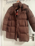 美力城暖天鹅泡芙羽绒服中长款女高端90鹅绒加厚外套保暖157 棕色 S （95-110斤） 实拍图