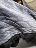 眠度毛毯冬季学生午睡毯子办公室单人小毯子法兰绒空调被午休盖腿沙发 雕花款-天空灰 120x200cm(约2.7斤) 实拍图
