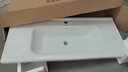 波彼（BOBI）台盆陶瓷一体盆洗手盆单盆阳台浴室柜卫生间半嵌入洗脸面盆池定制 【111*48CM】盆+弹跳下水+防臭管 实拍图