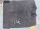 南极人毛衣男士装秋冬季衫线非羊加厚毛衫保暖打底针织衫衣服 10909/8270深灰色 M 实拍图