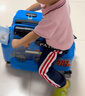 汪汪队立大功（PAW PATROL）儿童行李箱可坐可骑旅行箱男孩拉杆箱女孩宝宝可坐骑小孩登机箱 阿奇警车蓝色 24英寸 实拍图