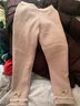 贝瑞加（Babyprints）女童打底裤秋冬宝宝加绒棉裤女孩加厚长裤保暖羊羔毛裤子 粉120 实拍图