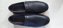 戈耐（GENAI）休闲皮鞋男士真皮商务男鞋子男防滑透气老人正装老年人父亲爸爸鞋 黑色【镂空】真皮凉鞋男夏季透气 40码 250mm 实拍图