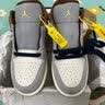 耐克NIKE篮球鞋男子AJ1乔1JORDAN 1运动鞋FZ5042-041灰白43 实拍图