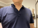 Calvin KleinJeans夏季男士商务休闲通勤ck翻领字母印花短袖T恤POLO衫J319635 CIK-藏蓝色 M （建议130-150斤） 实拍图